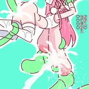 長乳搾乳ナース兎娘ちゃんスライムックス