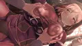 胸を揉まれるソフィ。