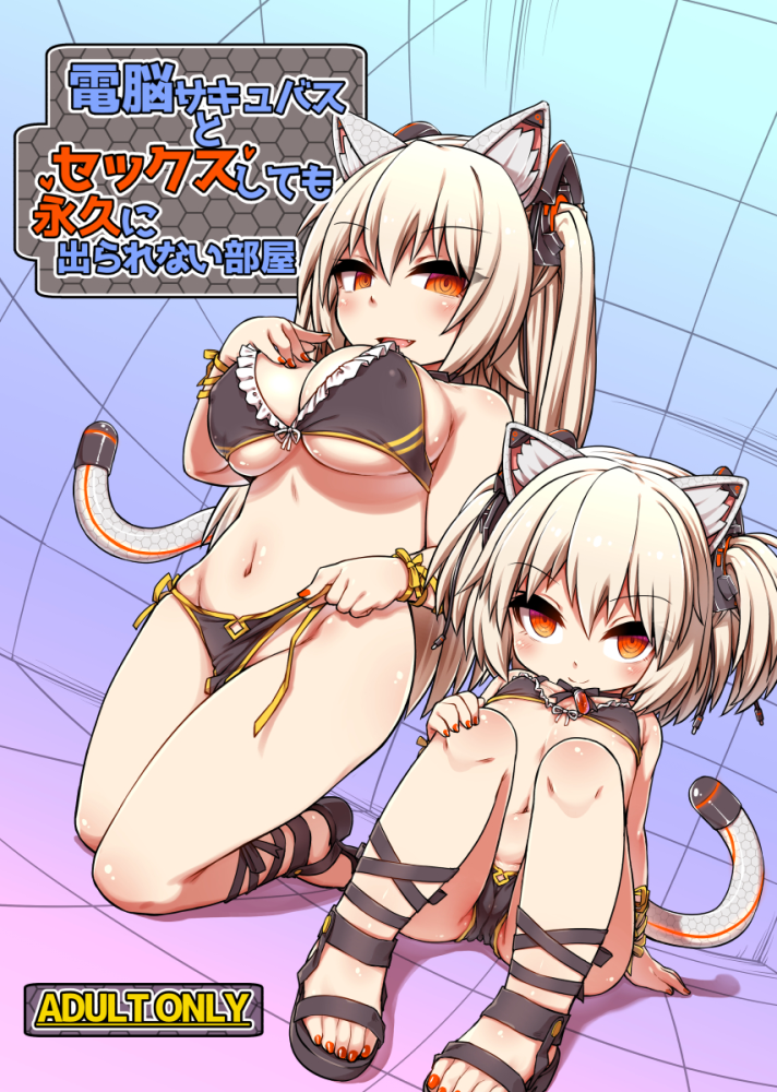 C95新刊 電脳サキュバスとセックスしても永久に出られない部屋