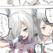 叢雲改二服浜風と 叢雲改二服浜風と