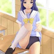 スカートたくしあげ六花