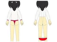 くノ一女子高生と競便訓練生