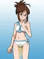 秋〇律子の水着お漏らし