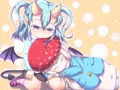 ようまえんイベントスチル。シィちゃん（デザイン：うにゃさん）とアニエスちゃん（デザイン：しほうさん）。　えっちなゲームなのについつい超健全な絵を描いてしまったやつ…なんかそんな雰囲気のふたり。
