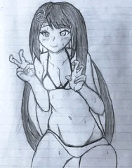 ビキニ姿の冥賀小夜日ちゃん