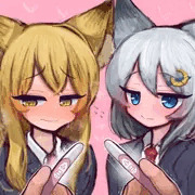 🦊🌟「……あっ!あのっ……!」 🐺🌙「……話があるのですが…」