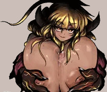 リーナの差分描いた❣ ふたなり装備中ならパイズリに変化するゾ🤤