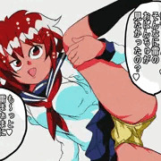 セルアニメ版艦これの雷ちゃん。