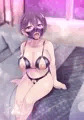 【Skeb納品物】依頼者様オリキャラ開口マスク&セクシー下着