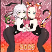 🌅【原神】ナヒーダとディオナ年越しバニー🎍