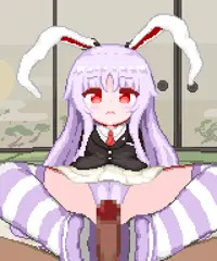 うどんげ縞々ニーハイ両足コキ