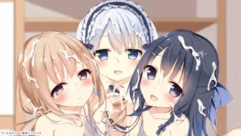 ロリ三姉妹の髪コキ