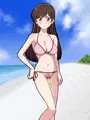 「水〇千鶴」のビキニ水着お漏らし