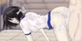 バックから犯されたブルマ女子(iPhone から指だけで彩色しました)