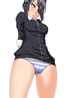 天龍ちゃんのパンツと中身の確認