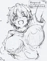 ボーイッシュ巨乳幼馴染 設定画ラフ【Fantia更新】