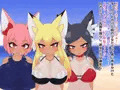 フジザクラアニメ ケモミミ水着パイズリ編
