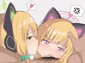 ミドリとモモイのお口エッチ
