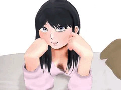 美少女の胸ちら