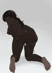 黒いお尻