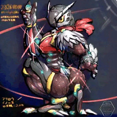 フクロウくの一型ロボ娘　コノハさん 金ビキニを添えて
