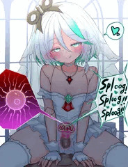 CCちゃんのジューンブライド搾精騎乗位❤ウェディングドレス❤