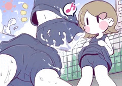 スク水タグ子ちゃん【下塗り】