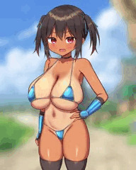 発育が良いビキニアーマー女戦士ちゃん