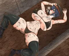 泥と女兵士