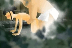 露天風呂覗き