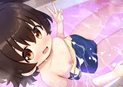 湯舟に浸かるみりあちゃん