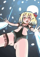 あぶない水着ルーミアのムーンライトレイ！！