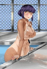 ふたなり　スケ水着