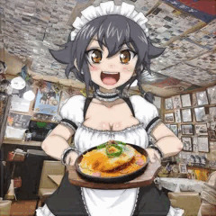 鉄板ナポリチーズトッピングおまちどおさまっす