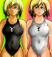 ハルトマン姉妹の競泳水着④＋＠