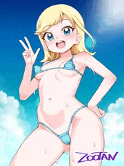 季節感のない時期に描いた水着みつきちゃん