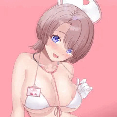 【一枚絵】「えちえちナース麻央_ピンクVer.」（Skeb）