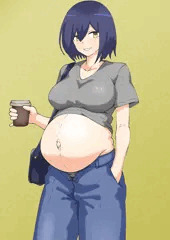 ボテ腹普段着_静凛