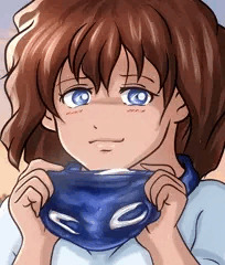 蒸れたブルマを見せる灰原