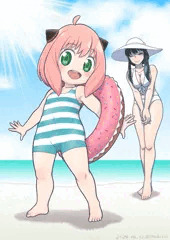 アーニャさん水着。