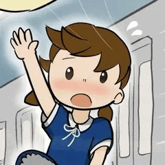 列車風にご注意ちゃん