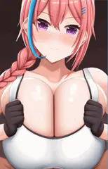 理乃のタンクトップパイズリ❤️