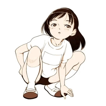 しゃがみブルマー。