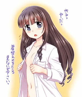 ふたなり・裸ワイシャツ