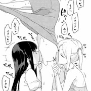 クラスメイトとの朝の挨拶の絵