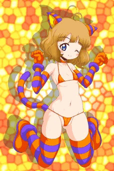 周防桃子ちゃん ネコミミマイクロビキニ（ワレメ丸見え差分有）