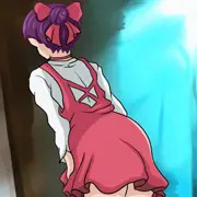 着替えをする６期猫娘