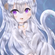 我慢する猫耳少女