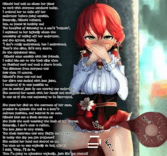 Mikochi holding back her voice.