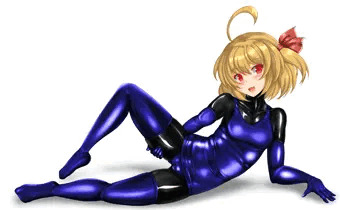 スク水×ラバースーツルーミアちゃん